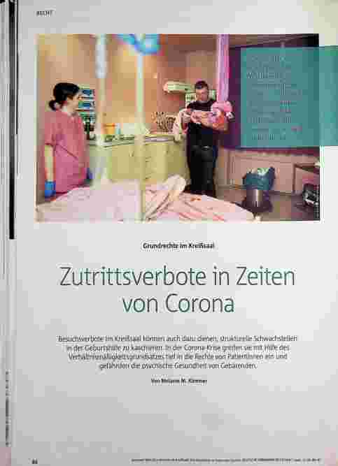 Vorschauseite 1: Zutrittsverbote in Zeiten von Corona