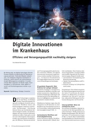 Vorschauseite 1: Digitale Innovationen im Krankenhaus Effizienz und Versorgungsqualität nachhaltig steigern