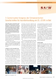 Vorschauseite 1: 3. Gemeinsamer Kongress der Schweizerischen Gesellschaften für Wundbehandlung am 21.-22.09. in Biel