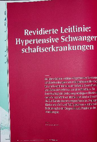 Vorschauseite 1: Revidierte Leitlinie: Hypertensive Schwangerschaftserkrankungen