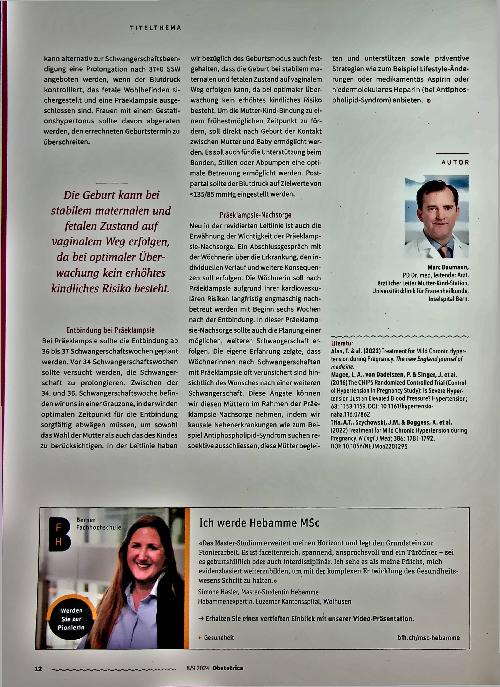 Vorschauseite 5: Revidierte Leitlinie: Hypertensive Schwangerschaftserkrankungen