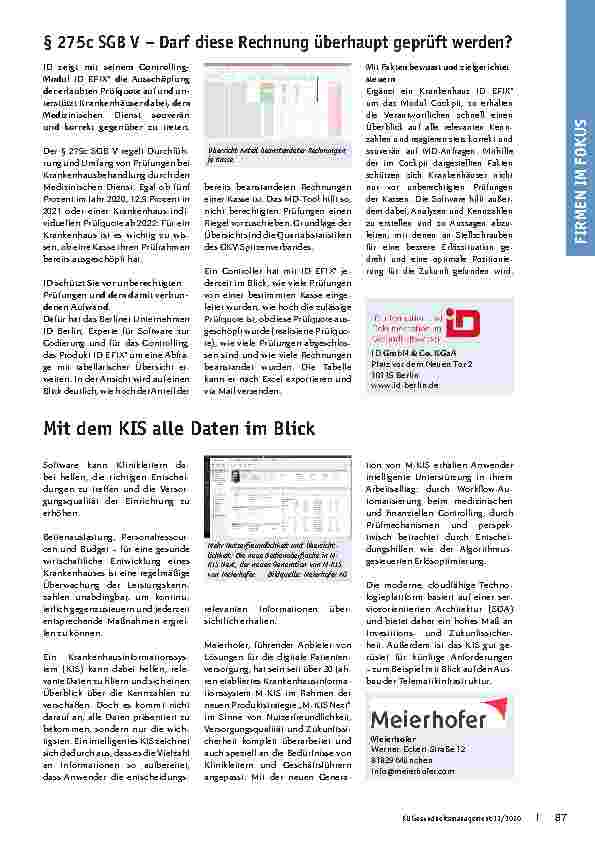Vorschauseite 2: § 275c SGB V – Darf diese Rechnung überhaupt geprüft werden?