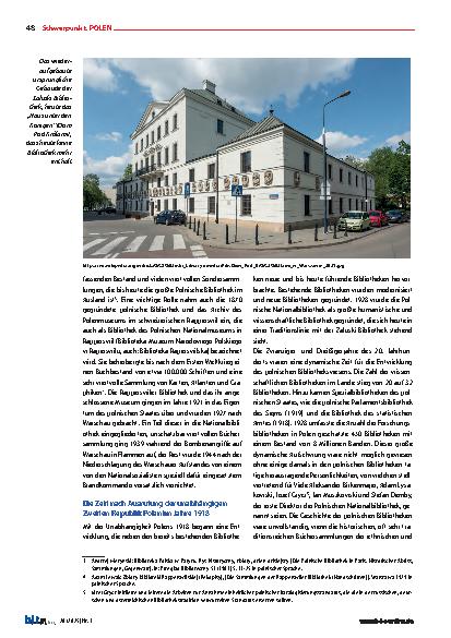Vorschauseite 2: Die Geschichte Polens spiegelt sich im Schicksal seiner Bibliotheken