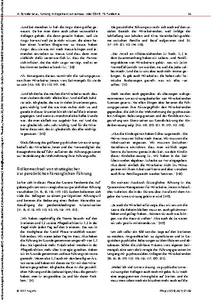 Vorschauseite 5: Das Erleben der Führungsrolle in der Corona-Pandemie in hessischen Allgemeinkrankenhäusern