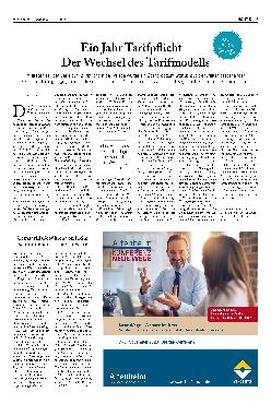 Vorschauseite 1: Ein Jahr Tarifpflicht - Der Wechsel des Tarifmodells