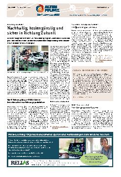 Vorschauseite 1: Nachhaltig, kostengünstig und sicher in Richtung Zukunft