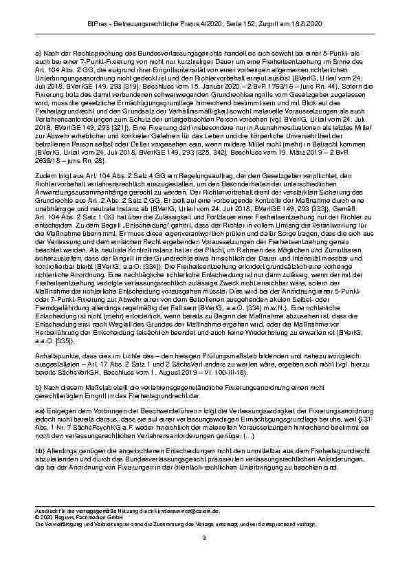 Vorschauseite 3: Zur Fixierungsanordnung Art. 16 Abs. 1 Satz 2 SächsVerf i.V.m. Art. 17 SächsVerf.
