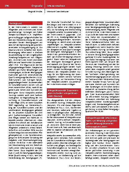 Vorschauseite 2: Die Bedeutung des interprofessionellen Trainings für die Optimierung der Teamkompetenz von Pflegenden und Ärzten.