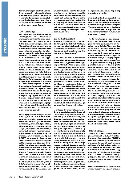 Vorschauseite 2: Kooperation statt Konfrontation (Über-)Leben von Krankenhäusern im ländlichen Raum