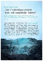 Vorschauseite 1: „Der Krankenhausbereich ist ein schrumpfender Sektor.“