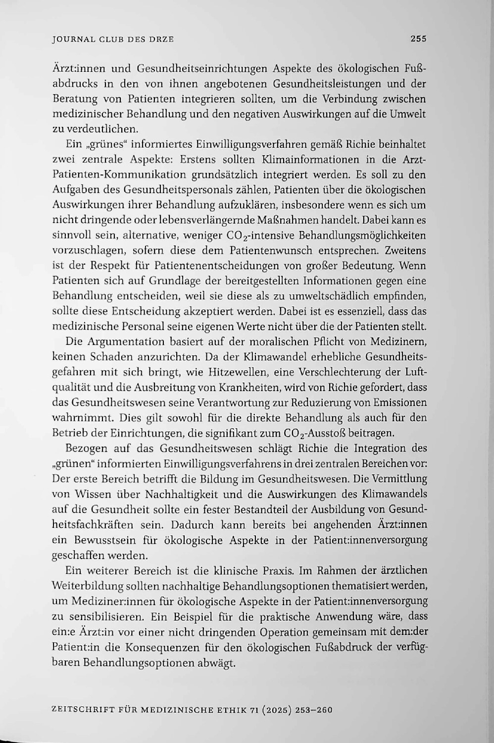 Vorschauseite 3: Journal Club des DRZE: „Grüne“ Einwilligungen und „grüne“ Gelöbnisse im Gesundheitsbereich