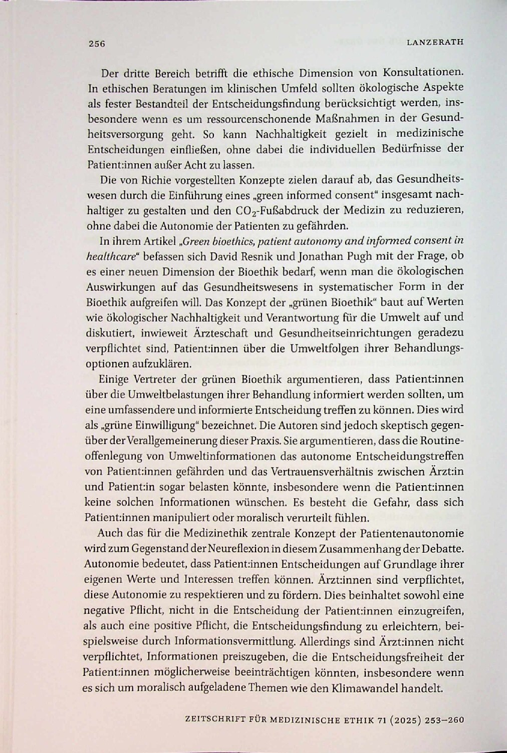 Vorschauseite 4: Journal Club des DRZE: „Grüne“ Einwilligungen und „grüne“ Gelöbnisse im Gesundheitsbereich