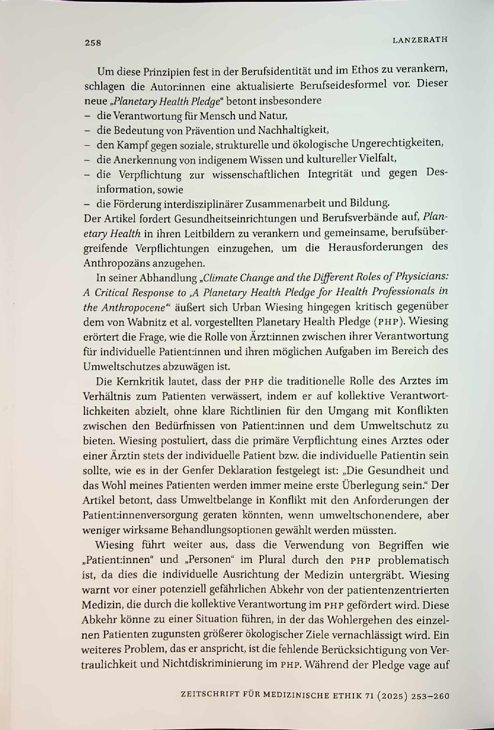 Vorschauseite 6: Journal Club des DRZE: „Grüne“ Einwilligungen und „grüne“ Gelöbnisse im Gesundheitsbereich