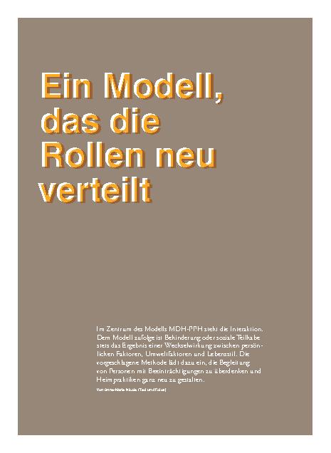 Vorschauseite 1: Ein Modell, das die Rollen neu verteilt