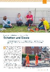 Vorschauseite 1: Hitzeprävention bei körperlich fordernder Arbeit: Schatten und Siesta.