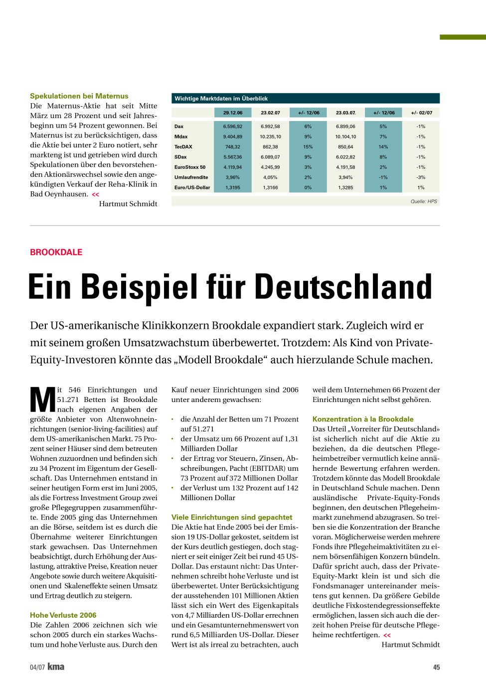 Vorschauseite 1: Ein Beispiel für Deutschland