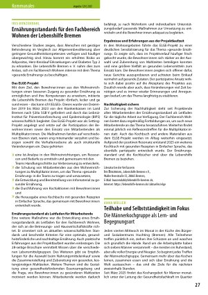 Vorschauseite 1: Teilhabe und Selbstständigkeit im Fokus Die Männerkochgruppe als Lernund Begegnungsort