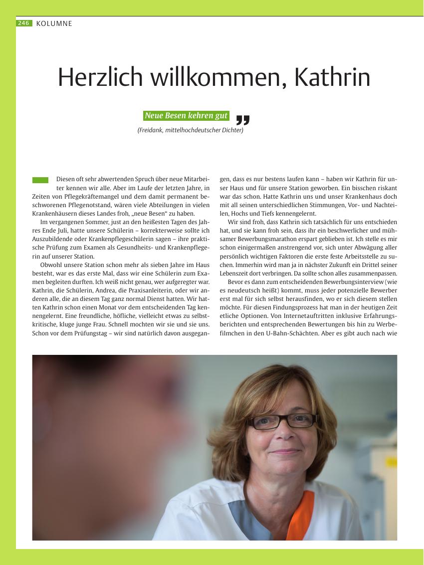 Vorschauseite 1: Herzlich willkommen, Kathrin