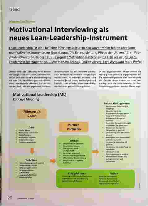 Vorschauseite 1: Motivational Interviewing als neues Lean-Leadership-Instrument