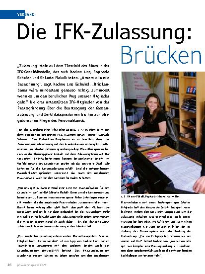 Vorschauseite 1: Die IFK-Zulassung: Brücken bauen inklusive