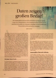 Vorschauseite 1: Daten zeigen großen Bedarf.