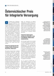 Vorschauseite 1: Österreichischer Preis für Integrierte Versorgung
