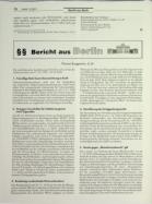 Vorschauseite 1: Bericht aus Berlin -
