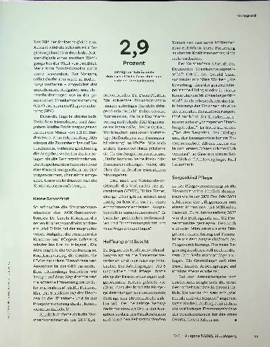 Vorschauseite 2: Kassen drücken bei Finanzen aufs Tempo