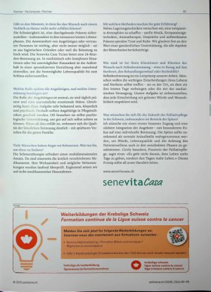 Vorschauseite 2: «Betroffene wollen die wichtigen Entscheidungen ihres Lebens und Sterbens selbst treffen»