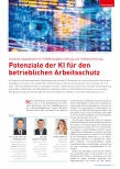 Vorschauseite 1: Potenziale der KI für den betrieblichen Arbeitsschutz: Lernende Algorithmen für Gefährdungsbeurteilung und Unfallauswertung.