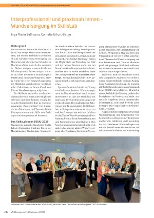 Vorschauseite 1: Interprofessionell und praxisnah lernen – Wundversorgung im SkillsLab