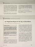 Vorschauseite 1: Zur Pflegefachkraftquote für den Tagund Nachtdienst