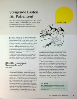 Vorschauseite 1: Steigende Lasten für Patienten?