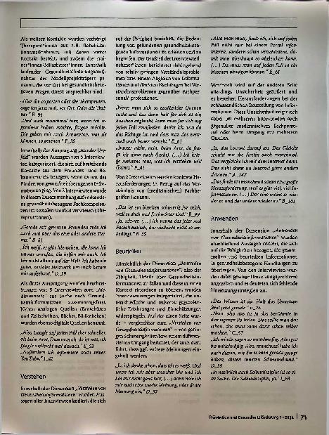 Vorschauseite 4: Subjektive Gesundheitskompetenz von Langzeitarbeitslosen - eine qualitative Studie