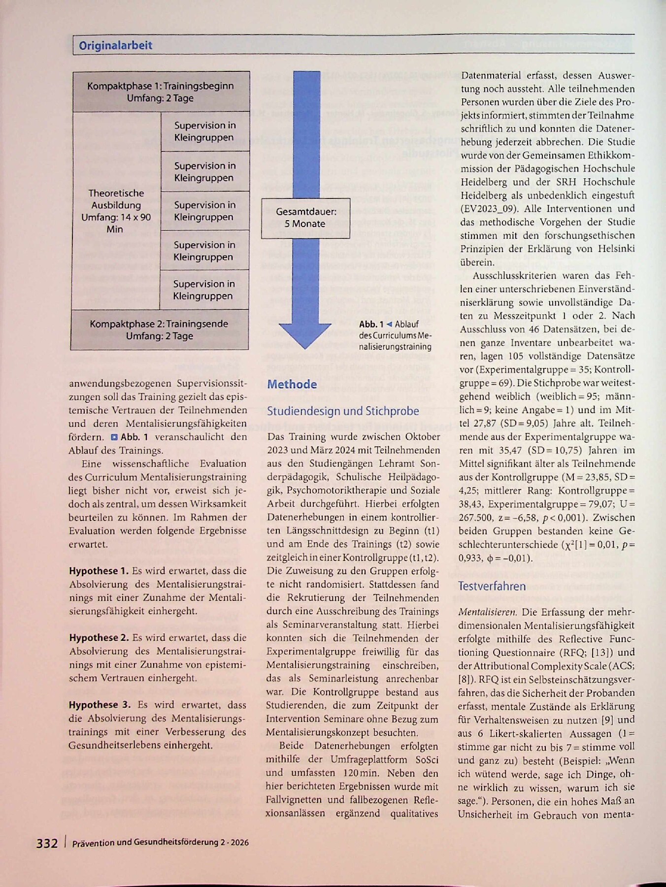 Vorschauseite 4: Wirksamkeit eines mentalisierungsbasierten Trainings für Lehrkräfte und pädagogische Fachkräfte – Ergebnisse einer Pilotstudie