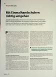 Vorschauseite 1: Mit Einmalhandschuhen richtig umgehen