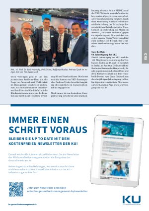 Vorschauseite 2: In zwei Wochen diskutiert die Klinikbranche über den Neustart in der Krankenhauspolitik