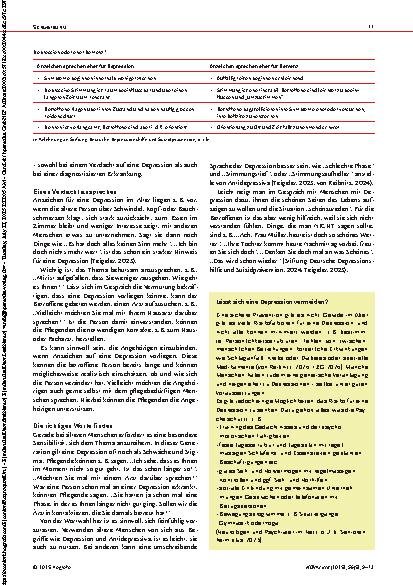 Vorschauseite 3: „Ich bin doch zu nichts mehr nutze“ Eine Altersdepression erkennen und begleiten