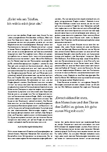 Vorschauseite 3: Tierkommunikation als Lebensschule