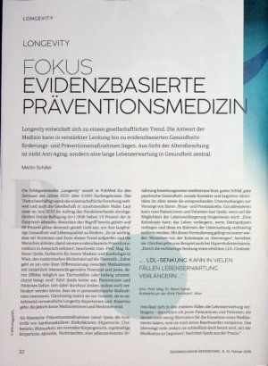 Vorschauseite 1: Fokus Evidenzbasierte Präventionsmedizin