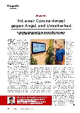 Vorschauseite 1: Mit einer Corona-Ampel gegen Angst und Unsicherheit