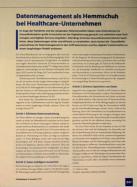 Vorschauseite 1: Datenmanagement als Hemmschuh bei Healthcare-Unternehmen