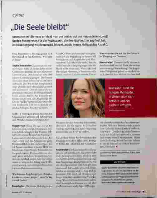 Vorschauseite 1: "Die Seele bleibt"