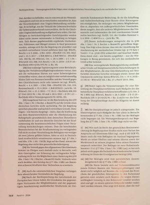 Vorschauseite 5: Zum Beamtenrecht Versorgungsrechtliche Folgen einer strafgerichtlichen Verurteilung durch ein ausländisches Gericht