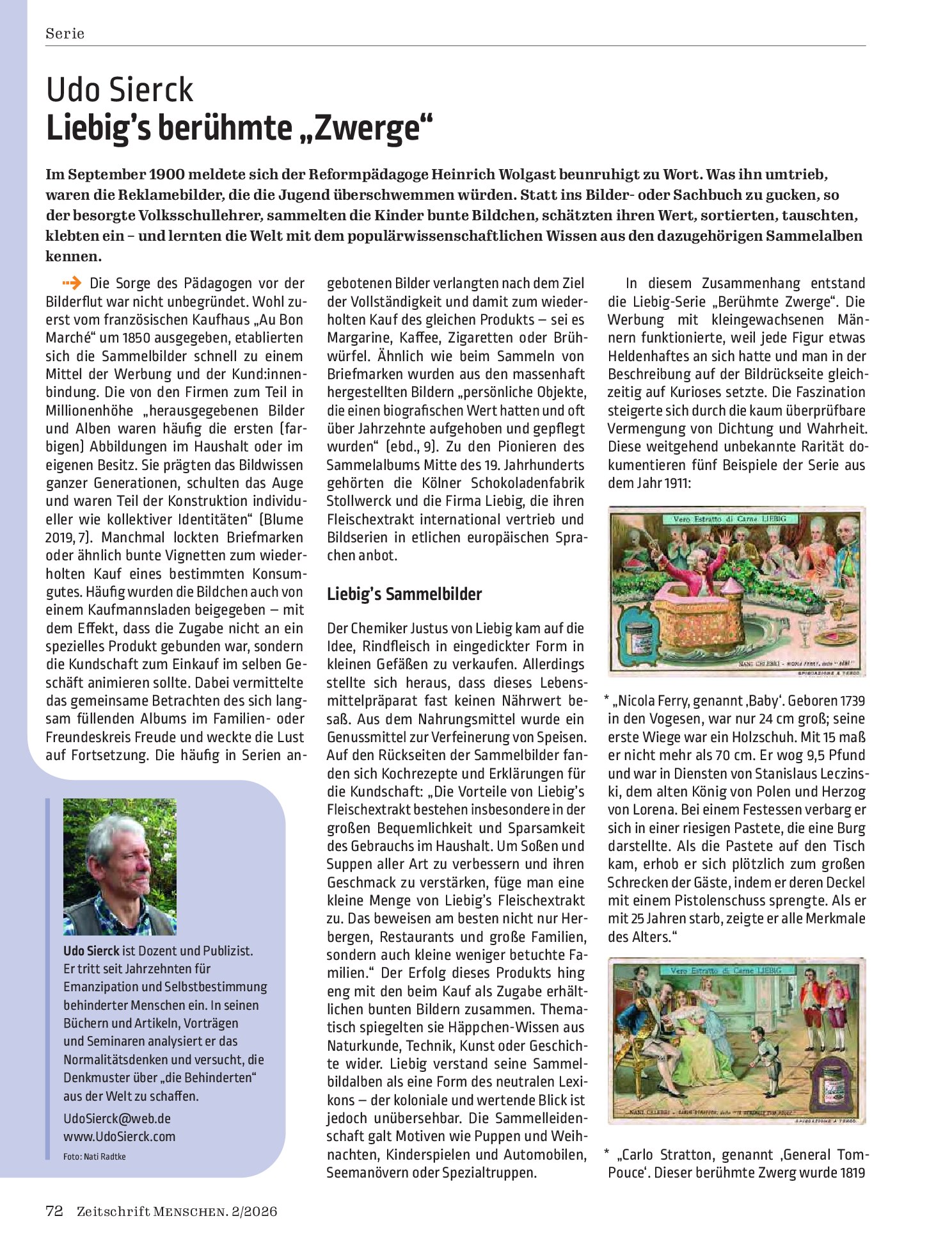 Vorschauseite 1: Liebig’s berühmte „Zwerge“