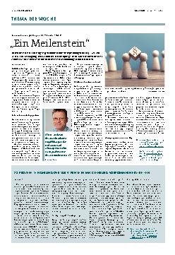 Vorschauseite 1: Ein Meilenstein.