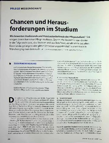 Vorschauseite 1: Chancen und Herausforderungen im Studium