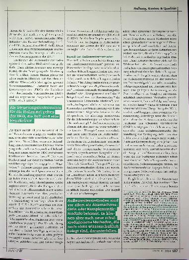 Vorschauseite 3: Kostenersatz bei Außenseitermethoden