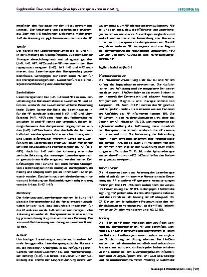 Vorschauseite 5: Supplementiver Einsatz von Laientherapie im ambulanten Setting – verbesserte Versorgungsqualität bei chronischer Aphasie?