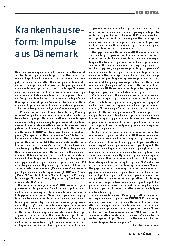 Vorschauseite 1: Krankenhausreform: Impulse aus Dänemark